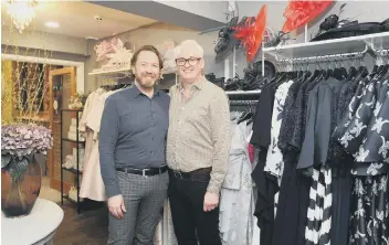  ??  ?? UNITED
Robert and Andrew Pearce, owners of Creatiques Bridal Boutique in Southsea