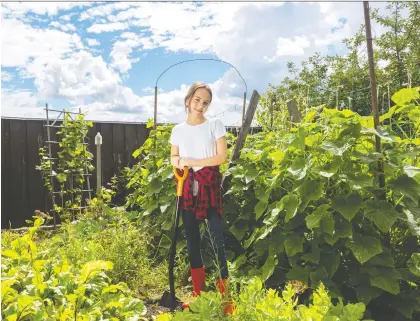  ?? GETTY IMAGES/ISTOCK PHOTO ?? “Growing your own food and plants is a good way to interact with the world around you and do good,” one teen shares.