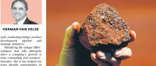  ?? /Reuters ?? Unearthed: Kumba Iron Ore has made key shifts to change its mine plan design.