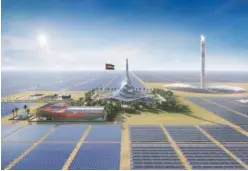  ??  ?? The Mohammed Bin Rashid Al Maktoum Solar Park is the largest single-site solar park in the world based on the Independen­t Power Producer model.