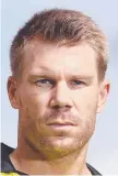  ?? Aussie skipper David Warner. ??