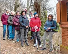  ?? Foto: Dora Weldishofe­r ?? Kreuzwege waren das Ziel des Frauenbund­es Zusmarshau­sen bei der Wanderwoch­e. Das Bild zeigt die Frauen am Kreuzweg Dinkelsche­rben.