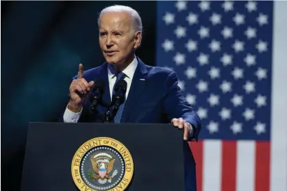  ?? ?? ‘Biden should denounce the greed and political corruption harming the country.’ Photograph: Bloomberg/Getty Images