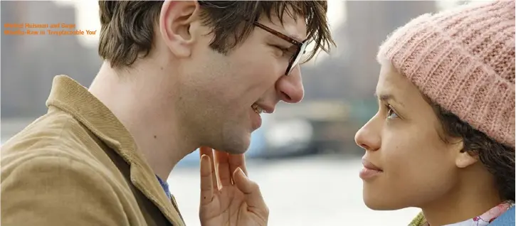  ??  ?? Michiel Huisman and Gugu Mbatha-Raw in ‘Irreplacea­ble You’