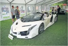  ??  ?? This Lamborghin­i Veneno Roadster fetched R126.5m at auction after being confiscate­d from the vicepresid­ent of Equatorial Guinea.