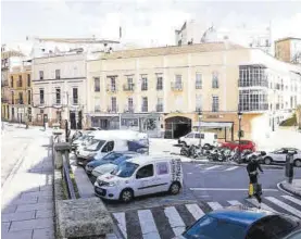  ?? JORGE VALIENTE ?? Plaza Marrón, el cambio se hará desde el tramo superior de Camino Llano.