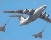  ?? FILE PHOTO ?? An Indian Air Force Ilyushin Il78 refuelling a midair flight.