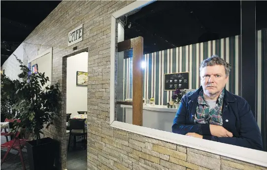  ?? GRAHAM HUGHES PHOTOS ?? “The process seems absurd, but it allows people to let go from the start,” Michel Gondry says of his Home Movie Factory, which is open from Friday through Oct. 15.
