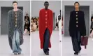  ?? Composite: Isidore Montag /Gorunway.com ?? Clingy capes and big buttons dominated the Loewe runway.