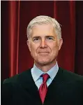  ?? Associated Press ?? Associate Justice Neil Gorsuch stands during a group photo April 23 at the Supreme Court in Washington.