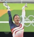  ?? ROBERT HANASHIRO/ USA TODAY SPORTS ?? Gabby Douglas helped the USA win the women’s team gold medal at the Rio 2016 Olympics.