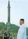  ?? | AP ?? El último misil norcoreano voló por más de 450 kilómetros.