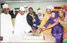  ??  ?? AGRIK officials and invited guests cut the ceremonial cake.