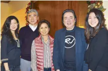  ??  ?? US Ambassador Sung Kim with daughters Erika and Erin Kim, Lin Ilusorio Bildner, RJ Jacinto