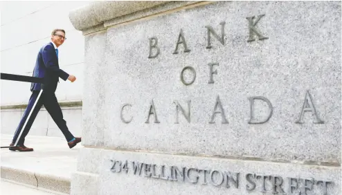  ?? BLAIR GABLE / REUTERS FILES ?? Governor of the Bank of Canada Tiff Macklem and his deputies are confident the burst of inflation this spring is temporary, but they can’t assume they are correct, writes Kevin Carmichael.