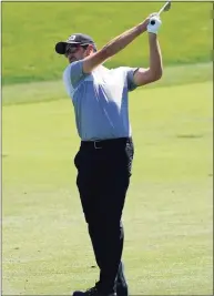  ?? John Raoux / Associated Press ?? Corey Conners, of Canada, hits from the 18th fairway during the second round of the Arnold Palmer Invitation­al golf tournament on Friday in Orlando, Fla.