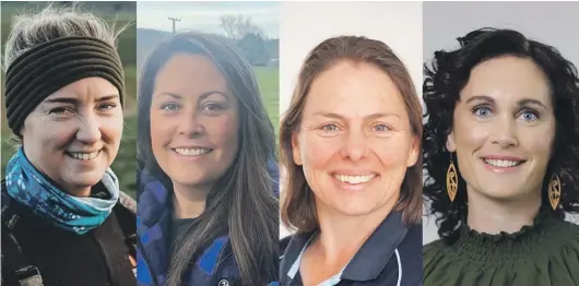  ?? SUPPLIED ?? Myfanwy Alexander, left, Amber Carpenter, Katrina Roberts and Michelle Ruddell are finalists for Fonterra Dairy Woman of the Year.