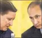  ?? AP FILE ?? Putin (right) with Ivanov during better times.