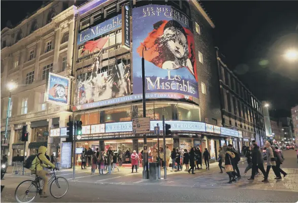  ??  ?? London’s Wend End theatres are gearing up for reopening to the public this summer. (Photo by Isabel Infantes/AFP via Getty Images)