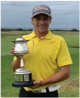  ?? First year Madibaz student JP van der Watt won the Humewood Golf Club championsh­ips in March. ??