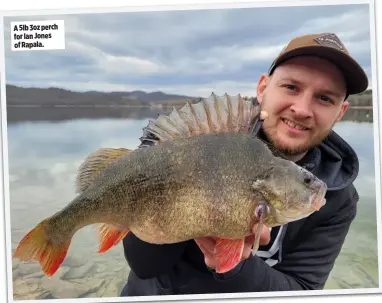  ?? ?? A 5lb 3oz perch for Ian Jones of Rapala.