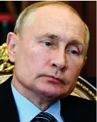  ??  ?? Orders from the top: Putin