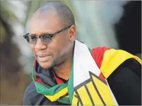  ??  ?? Mission: If he is elected, activist Pastor Evan Mawarire aims to tackle Harare’s problems, in particular water. Photo: Siphiwe Sibeko/Reuters