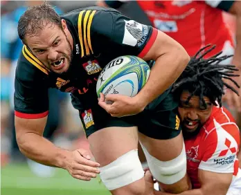  ??  ?? Tyler Ardron returns from concussion for the Chiefs match against the Highlander­s in Fiji tomorrow night.