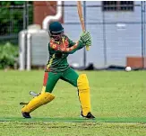  ?? AP ?? Valenta Langiatu bats during the Vanuatu women’s Twenty20 final.