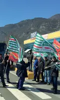  ??  ?? Disagi La protesta di una settimana fa