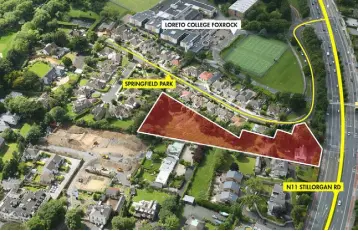  ??  ?? The site has direct access on to the N11 (Stillorgan Road) dual carriagewa­y