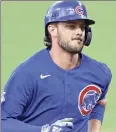  ?? Tony Dejak / Associated Press ?? Slugger Kris Bryant agreed to a one-year, $19.5 million deal with the Cubs. He had four HRS in 34 games last season.