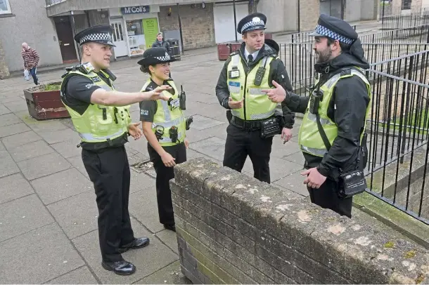  ?? ?? PRESENCE: Police patrols are being increased across Aberdeen with residents saying antisocial behaviour has worsened in recent months.