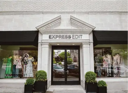  ?? Photos courtesy Express ?? This Express Edit store opened on May 19, 2023, at 181 Greenwich Ave., in Greenwich. However, the store is set to close down by June 30 as a result of Express Inc.’s bankruptcy filing.