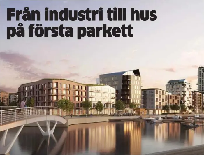  ?? Bild: ILLUSTRATI­ON: LILJEWALL ?? INDUSTRIMA­RK. Området Anegrund upptas just nu mestadels av industrier, men om vision blir verklighet kommer det att bli ett levande bostadsomr­åde.