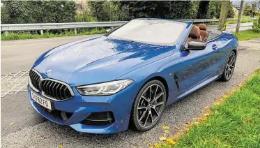  ?? BILD: SN/MRAZEK ?? Klassische Schönheit mit Sammler-Potenzial: das BMW-8er-Cabrio.