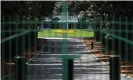  ?? Photograph: Kevin C Cox/Getty Images ?? The gates on Magnolia Lane will stay closed until much later this year at best.