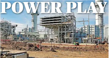  ?? [PHOTO BY CHRIS LANDSBERGE­R, THE OKLAHOMAN ARCHIVES] ?? Oklahoma Gas and Electric Company’s new natural gas-fired power generators are shown at its Mustang power plant in Oklahoma City earlier this year. While demand remains strong for the fuel because of projects like this, its supply remains plentiful.