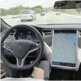  ?? Reuters Picture: ?? Tesla’s Autopilot system is intended to enable a car to steer, accelerate and brake automatica­lly in its lane.