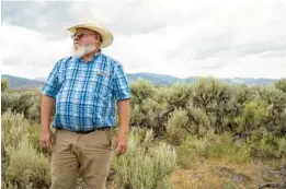  ?? ?? Agee Smith, a fourth-generation rancher in Nevada, calls beavers “controvers­ial” but also said that welcoming the furry creatures to work on his land was one of the best things he’s done.