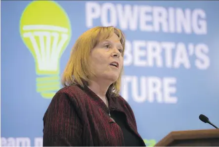  ?? SHAUGHN BUTTS ?? Energy Minister Margaret McCuaig-Boyd says Alberta needs to attract investment as it shifts away from coal-fired power by 2030.