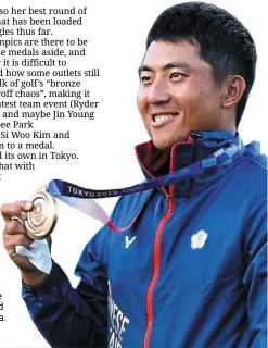  ?? –AFP ?? Panwona bronze medal that will long be rememberd here in asia.