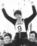  ?? AFP/GETTY IMAGES FILE PHOTO ?? Nancy Greene, one of the first female alpine skiers to do weight training for the season, won Olympic gold in 1968 in Grenoble, France.