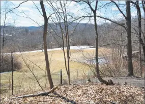  ?? Leslie Hutchison / Hearst Connecticu­t Media ?? A proposal to build four buildings with 30 apartments each off Route 202 at the Litchfield town line has been submitted to the Inland Wetlands Commission.