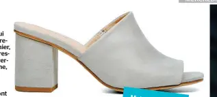  ??  ?? Mules en suédine 59,99 $ chez Call it Spring