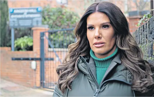  ?? ?? Rebekah Vardy tells of her ordeal as part of the Jehovah’s Witnesses and alleges the church tried to silence her and other victims