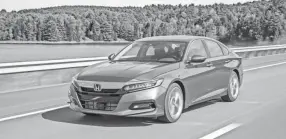  ?? HONDA ?? The Accord has been around for decades, but the new version introduced in 2017 won over critics and consumers.