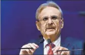  ?? PTI ?? ITC chairman and CEO YC Deveshwar addresses shareholde­rs at the company’s AGM in Kolkata on Friday