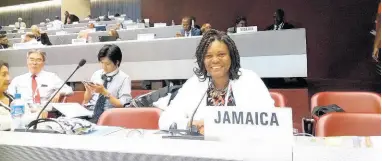  ??  ?? Dr Suzan McLennon-Miguel, senior veterinary specialist of the Ministry of Agricultur­e and Fisheries, representi­ng Jamaica voice at CODEX, an inter-government­al Internatio­nal Standard Setting Food Safety Committee for the food we eat.