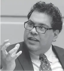  ??  ?? Calgary Mayor Naheed Nenshi says spending on housing is critical.